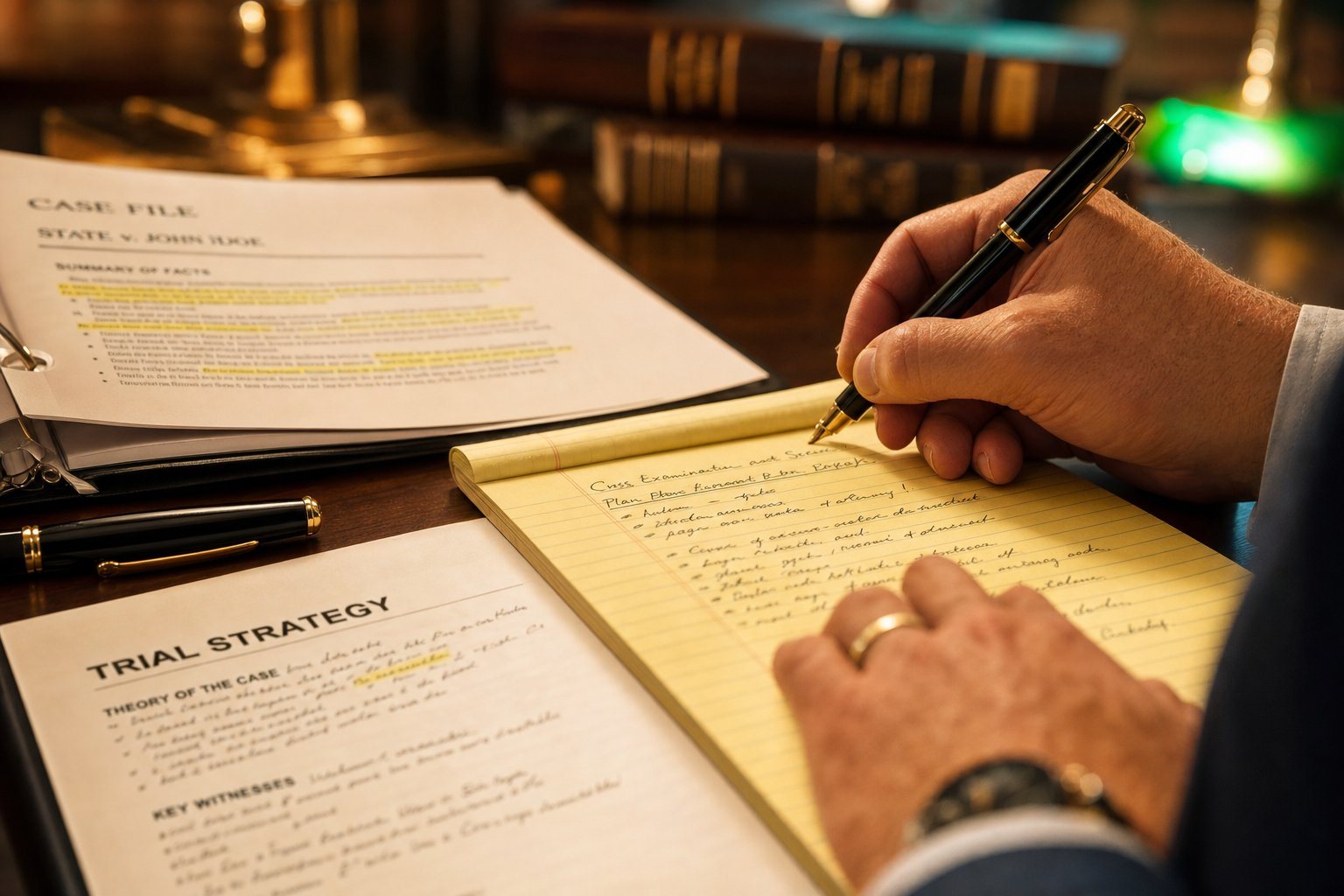 Attorneys assembling the eBrief